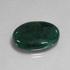 Aventurina verde natural de 19,10 ct, corte óvalo, translúcido