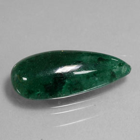 Aventurina verde natural de 10,46 ct, en forma de pera, opaco