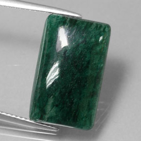 Venturina Verde natural de 11.84 ct, Corte Baguette, Opaco