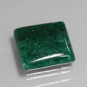 Venturina Verde natural de 9.74 ct, Cuadrado, Opaco