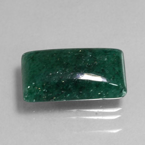 Aventurina verde natural de 9,45 ct, transparente, transparente / translúcido