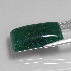 Aventurina verde natural de 9,45 ct, transparente, transparente / translúcido