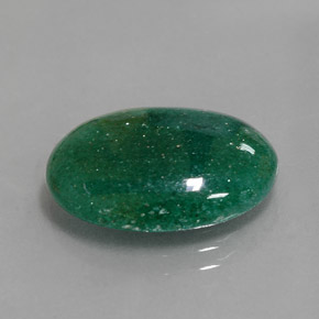 Aventurina verde natural de 9,17 ct, corte óvalo, translúcido