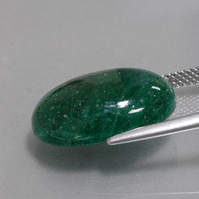 Venturina Verde natural de 11.07 ct, Corte Óvalo, Translúcido