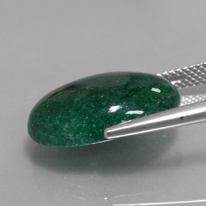 Aventurina verde natural de 10,36 ct, corte óvalo, translúcido