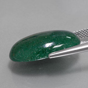 Aventurina verde natural de 14,64 ct, corte óvalo, translúcido