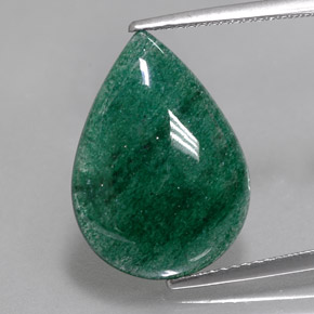 Aventurina verde natural de 7,95 ct, en forma de pera, translúcido