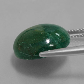 Venturina Verde natural de 11.46 ct, Corte Redondo, Translúcido