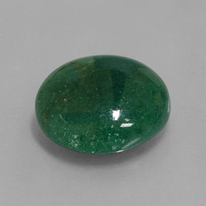 Aventurina verde natural de 11,75 ct, corte redondo, translúcido