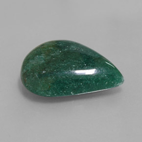 Aventurina verde natural de 16,78 ct, en forma de pera, translúcido