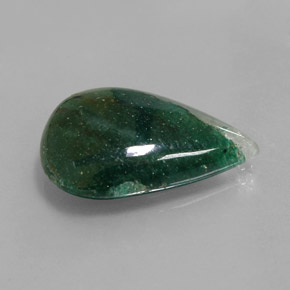 Aventurina verde natural de 12,71 ct, en forma de pera, translúcido