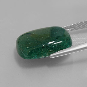 Aventurina verde natural de 13,91 ct, corte cojín, translúcido