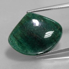 Venturina Verde natural de 17.31 ct, Forma elegante, Translúcido