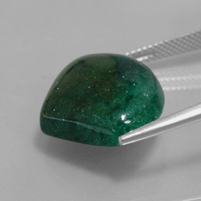 Venturina Verde natural de 17.31 ct, Forma elegante, Translúcido