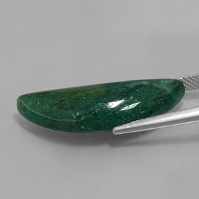 Aventurina verde natural de 12,23 ct, forma elegante, translúcido