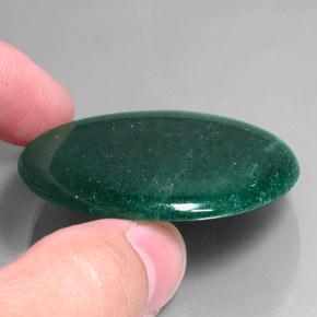Aventurina verde natural de 93,74 ct, corte redondo, translúcido