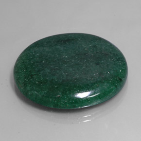 Aventurina verde natural de 71,30 ct, corte redondo, translúcido