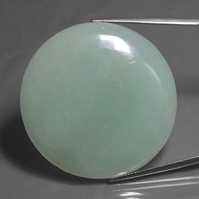 Aventurina verde natural de 82,68 ct, corte redondo, translúcido
