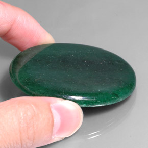 Aventurina verde natural de 106,65 ct, corte óvalo, translúcido