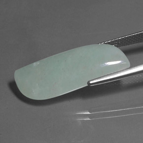 Aventurina verde natural de 13,75 ct, forma elegante, translúcido