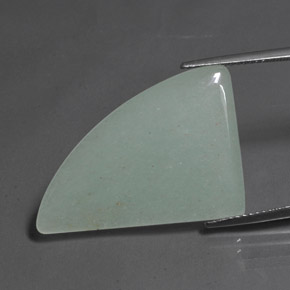 Aventurina verde natural de 14,91 ct, forma elegante, translúcido
