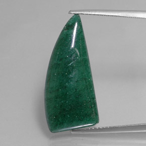 Venturina Verde natural de 11.66 ct, Forma elegante, Translúcido