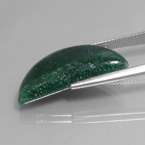 Venturina Verde natural de 12.99 ct, Forma elegante, Translúcido
