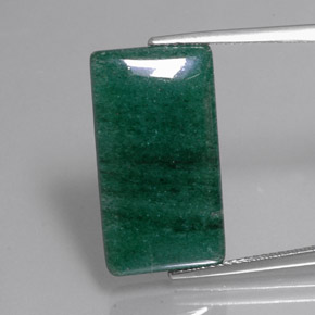 Venturina Verde natural de 12.79 ct, Corte Baguette, Translúcido