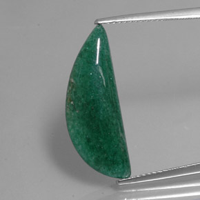 Aventurina verde natural de 6,85 ct, forma elegante, translúcido