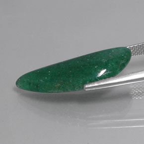 Aventurina verde natural de 6,85 ct, forma elegante, translúcido