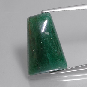 Aventurina verde natural de 14,62 ct, forma elegante, translúcido