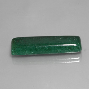 Aventurina verde natural de 16,88 ct, baguette, translúcido