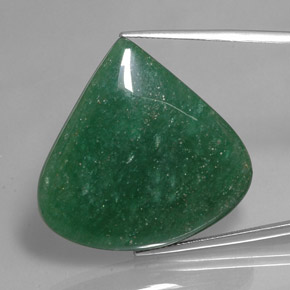 Venturina Verde natural de 49.57 ct, En forma de pera, Translúcido