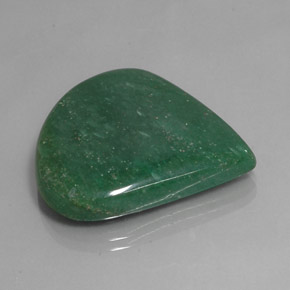 Venturina Verde natural de 49.57 ct, En forma de pera, Translúcido