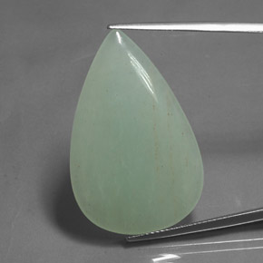 Aventurina verde natural de 23,01 ct, en forma de pera, translúcido