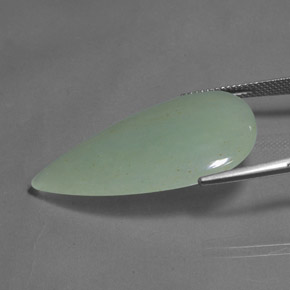 Aventurina verde natural de 23,01 ct, en forma de pera, translúcido