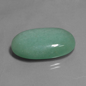 Aventurina verde natural de 33,49 ct, corte óvalo, opaco