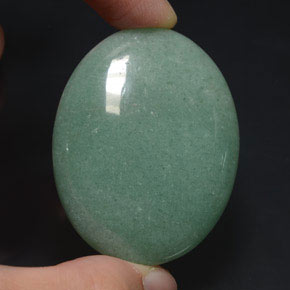 Aventurina verde natural de 95,09 ct, corte óvalo, opaco