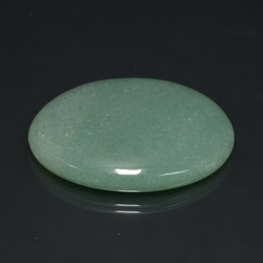 Aventurina verde natural de 95,09 ct, corte óvalo, opaco