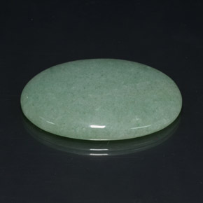 Aventurina verde natural de 102,50 ct, corte óvalo, opaco