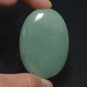 Aventurina verde natural de 80,23 ct, corte óvalo, opaco