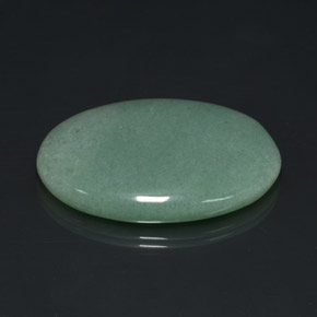 Aventurina verde natural de 80,23 ct, corte óvalo, opaco