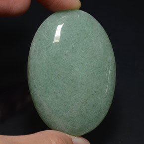 Aventurina verde natural de 106,85 ct, corte óvalo, opaco