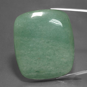 Venturina Verde natural de 125.05 ct, Corte Cojín, Opaco