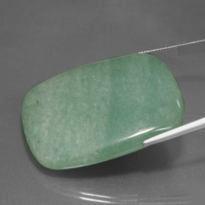 Venturina Verde natural de 125.05 ct, Corte Cojín, Opaco