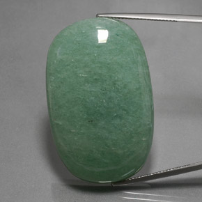 Venturina Verde natural de 85.64 ct, Corte Óvalo, Opaco