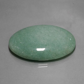 Aventurina verde natural de 112,70 ct, corte óvalo, opaco