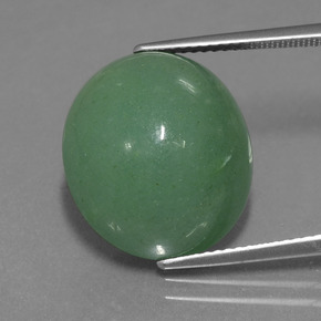 Aventurina verde natural de 17,82 ct, corte óvalo, translúcido