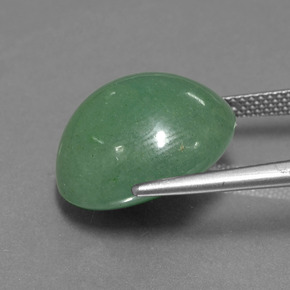 Aventurina verde natural de 17,82 ct, corte óvalo, translúcido