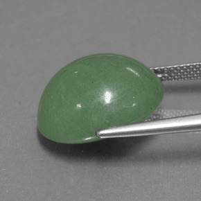 Venturina Verde natural de 16.76 ct, Corte Óvalo, Translúcido